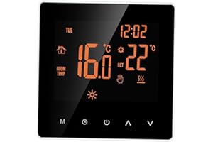 KAVOLET WiFi Termostato Inteligente, Termostato de Suelo Radiante eléctrico programable,Controlador de Temperatura Digital táctil con Pantalla LCD, para el hogar Oficina Escolar Hotel 16A