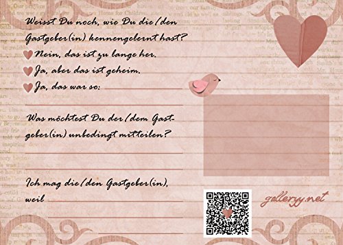 52 Hochzeit Postkarten – Hochzeitsspiele PORTOFREI möglich – Hochzeitsspiel Karten Set mit 52x Postkarten Hochzeit – tolle Hochzeitsideen und Hochzeitsüberraschungen für Gäste – 1 Jahr Postkartengruß für das Brautpaar - 3