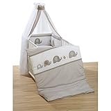 Alvi Himmelset/Bettset mit Applikation Elefant 323-6