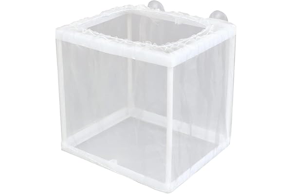 Boîte D'élevage D'aquarium – Boîte En Maille D'isolation Pour Poissons, Écloserie De Frites De Crevettes Guppy | Filet De Séparation Pour Juvéniles Avec Ventouses, Boîte De Pépinière D'aquarium, Boîte