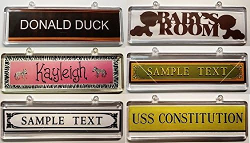 2 x Personalised Personal Door Cupboard Lockers Wardrobe - Wall Id Sign Name Plate (For you to add your own design)