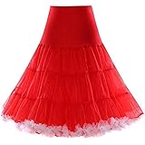 Boolavard50's Petticoat Underskirt Retro Vintage Swing 1950's Rockabilly White, Black 14 Colours