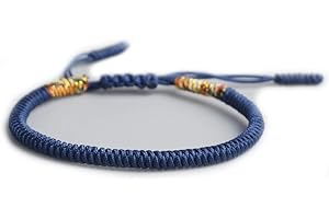 EXINOX Pulsera Tibetana de Nudos | Hombre Mujer | Pulsera Tradicional Budista