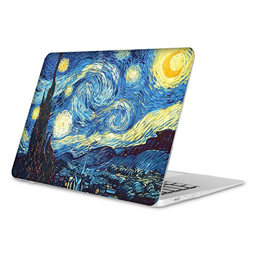 Fintie H  lle f  r MacBook Air 13 - Ultrad  nne Plastik Hartschale Schutzh  lle Snap Case f  r Apple MacBook Air 13 3 Zoll  A1466 A1369   Sternennacht