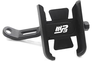 XZLDSD pour Piaggio MP3 250 300 500 HPE Sport Scooter Moto Accessoires Guidon Support pour téléphone Portable GPS Support de Support (Couleur : Mirror Type Black)