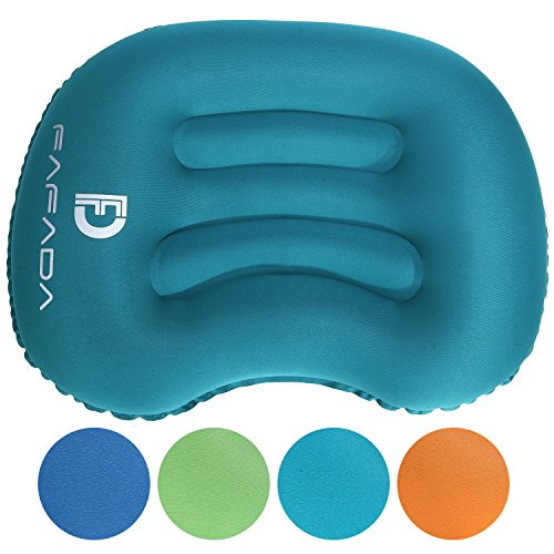 Preisvergleich Produktbild Fafada Camping Kissen Aufblasbares Kissen Reisekissen Faltbar Nackenkissen Flugzeug Leichtes Pillow für Wandern Büro Urlaubsreise Hellblau