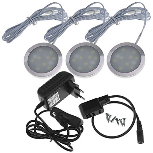 Preisvergleich Produktbild 3x6W Unterbauleuchte Schrankleuchte Beleuchtung Küchenleuchte Kaltweiß LED Licht