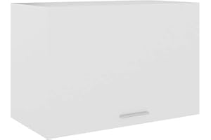 Tidyard Armario Colgante de Cocina Armario de Almacenamiento Armario para Cocina Armarios de Pared Aglomerado Blanco 60x31x40 cm