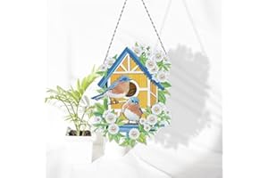 TROYSINC 5D DIY Diamond Painting Kranz, DIY Diamant Painting Set, Beide Seiten Strass Kristall Malerei Kit Türkranz Türschmuck Wanddekor für Home (Stil C)