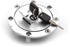 FXCNC Motorrad-Gasdeckel, 3 Löcher, Tankdeckel mit Schlüsselschloss, kompatibel mit CBR1000RR 04–07 CBR400RR RVF400 VFR400 CBR 600/900/929/954/1000RR/1100