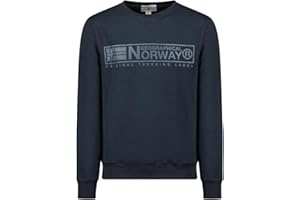 Geographical Norway- Sudadera SIN Capucha de Hombre de Manga Larga Modelo GANTOINE