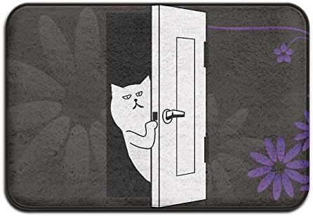 Cute Guy Open The Door Cool Door Mat Monogram Doormat