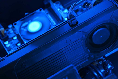 VIBOX Extreme 2 Gaming PC – 4,3GHz AMD FX Quad-Core CPU, GTX 1050 Ti GPU, Super, Multimedia, Hochleistung, Pascal, Desktop Gamer Computer mit Spielgutschein, Blau Innenbeleuchtung, lebenslange Garantie* (4,2GHz (4,3GHz Turbo) Superschneller AMD FX 4350 Quad-Core Prozessor CPU, Nvidia GeForce GTX 1050 Ti 4GB Grafikkarte GPU, 16GB DDR3 1600MHz RAM, 1TB (1000GB) SATA III HDD 7200rpm Festplatte, 85+ Netzteil, Vibox Tactician blaues Gaming Gehäuse, AM3+ Mainboard, Ohne Windows Betriebssystem) - 8