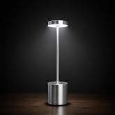 Coverzone Şarjlı LED Masa Lambası &ndash; 3 Işık Sıcaklığı ve Parlaklık Ayarı, Dokunmatik Kontrol, Y&uuml;ksekliği 34.5 cm, Alt Tabanı 8