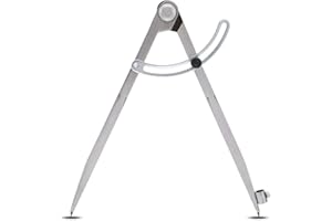 SUSSURRO 250mm Compas en Acier au Carbone Professionnel Compass Pencil Grande Diviseur d'ailes en Cuir Outil Rotatif Séparateur d'ailes, Jauge de Marquage Industriel