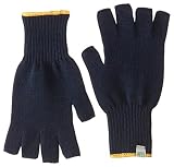 Talla S hasta XL Minus33 Lana Merino Ropa Guantes sin Dedos para Maletero, Hombre Mujer, Azul Marino
