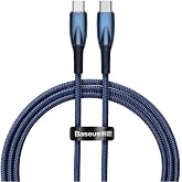 Baseus Glimmer Series 100W 100 cm PD Type-C Şarj Kablosu Mavi