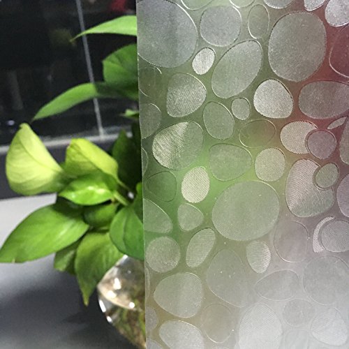 LIVEBOX Halbtransparenter PEVA-Duschvorhang, 182,9 x 182,9 cm, wasserdicht und schimmelfest, stylisches Muster, Crystal Stone, 72″W x 78″H - 6