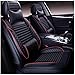 Produktbild MAKB GLVV Vorne und Hinten 5 Sitzbezüge Zubehör Interieur Komplettset Universeller Sitzbezug Wasserdichtes Autoleder Four Seasons Auto (Farbe: Schwarz) (Color : Black)