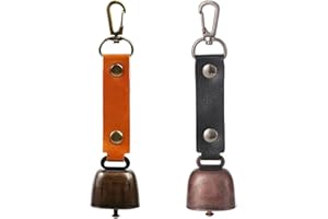 Teegxddy 2 Pièces Petites Clochettes Vintage Montagne Escalade Cloche Mini Randonnée Cloches d'ours Cloches d’Animaux pour Les Randonnées en Plein Air, Pendentifs De Sac à Dos, Colliers d'animaux