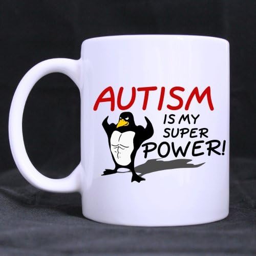 Funny Autism Mug - Hotstyle Autism is My Super Power Coffee Mug or Tea Cup - 11 ounces