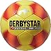 Derbystar Futsal Pro S-Light, Ball Größe 4 (290 g), gelb rot, 1087