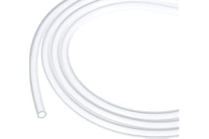 Rebower 5m Tubo de Silicona Flexible, 2.5x4mm（ID*OD）Mangueras de Silicona Transparente para Bombas Sifonado Drenaje Riego Elaboración de Cerveza Acuario Jardín