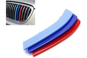 BizTech ® Clip In Grille Inserts Compatible with BMW Series 3 E92 E93 2005-2009 14 Beams Stats Bars Bonnet Hood Kidney Stripes Cover …