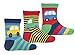 3 Pairs TICK TOCK Baby Boys Design Socks Cotton Rich Cute Bright Car Newborn