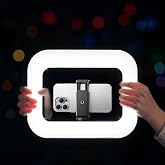 Coverzone 3in1 Şarjlı LED Ring Light Video Işık Seti Telefon Tutucu Bluetooth Kumandalı 20W 2500K-8500K Ayarlanabilir Işık CR