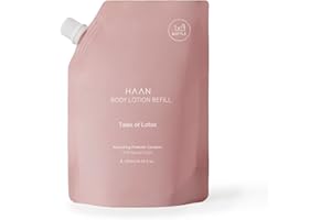 HAAN - Ricarica Lozione per il corpo idratante e nutriente, con il 97% di ingredienti naturali e prebiotici. Ricaricabile con fraganza Tales of Lotus
