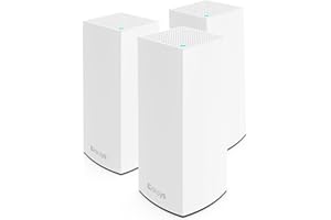 Linksys Atlas Pro 6 sistema WiFi 6 mesh de doble banda (AX5400), router WLAN, repetidor, extensor con cobertura de hasta 750 m², 4 veces más veloz, más de 90 dispositivos, paquete de 3, blanco