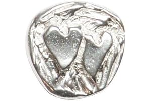 WILLIAM STURT FINE PEWTER Glücksbringer Herzen aus Zinn, „All of Me Loves All of You“, Handgegossen, Geschenk zur Zinnhochzeit