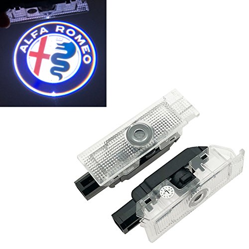 Inlink Lot de 2 lampes Auto porte de voiture LED Logo projecteur lumière