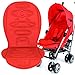 Zeta Universal Baby Stroller Liner Buggy Padded Luxury Buggy Comforter (Red)