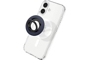 Spigen NanoPop MagFit Soporte Silicona para Teléfono Soporte de Anillo Agarre Magnético Diseñado para iPhone 17 16 15 14 13 12 y Fundas MagSafe para Pixelsnap Pixel 10 Samsung S25 - Arándano Azul