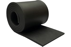 OWDFF Strisce di Gomma 3mm Rotolo Gomma Antiscivolo 10 cm x 1 m Rotoli di Antivibrazione Tappeto Antivibrazioni Antiurto e Antiscivolo Adatto Per l'industria Dell'officina Ecc (100 * 3mm)