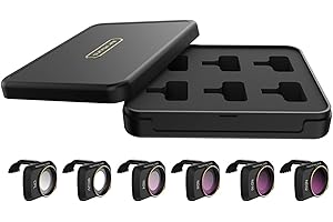 LINGHUANG Mini 4K Professional Filters 6 Pack,for DJI Mini 4K / 2 SE/SE / 2 / Mavic Mini,CPL Polarizing Filter and ND Lens Filter Drone Accessories(MCUV+CPL+ND4+ND8+ND16+ND32)