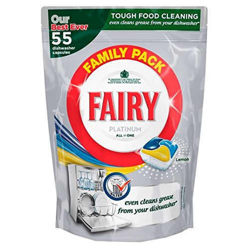 Preisvergleich Produktbild Fairy Platinum All in One Lemon Spülmaschinen-Tabs 55 pro Packung