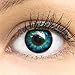 Produktbild MeralenS Anime Manga Big Eyes Blaue Circle Lenses - Mit Stärke -1.50 Dioptrien mit Kontaktlinsenbehälter - 15mm Farbige Contact Lenses