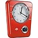 Produktbild Wesco 322401-02 Küchenuhr, Wanduhr, Uhr Rot - mit integriertem Kurzzeitmesser