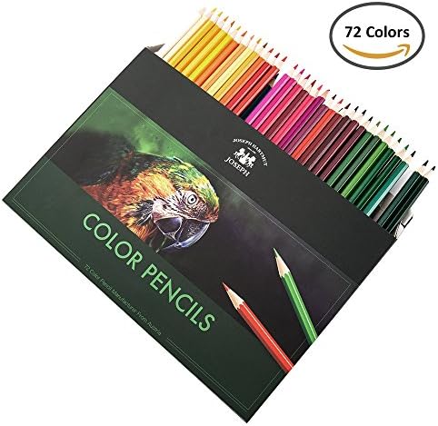 Hootecheu 72 Colors Colouring Pencils,Colored Best Oil Based Pencils Pencils For Adult Coloring Books,Kids Artist Art Drawing,Sketching,Painting Non-toxic