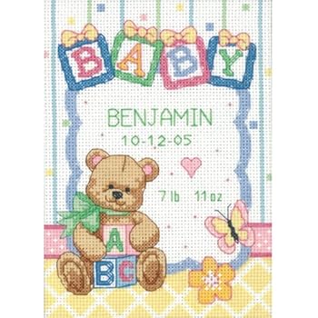 Broderie Point De Croix Arts Du Fil Riolis Counted Cross Stitch Kit Birth Record Fille Bebe Ou Bebe Garcon