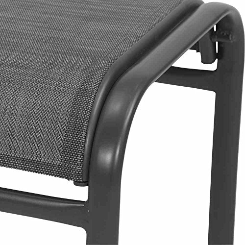 Siena Garden Hocker, Livorno, anthrazit/grau, 46x44x41 cm, 553833 - 2