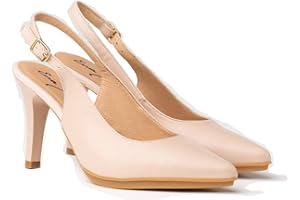 A&L SHOES Zapatos de salón Mujer Color Marrón | Hechos de Piel | Disponibles Desde Talla 36 hasta Talla 41 | Fabricados en España Finita Shoes Modelo AW1495.