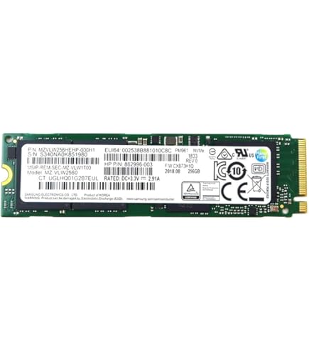 Samsung SSD M.2 (2280) 256GB PM961 OEM (PCIe/NVMe) - 256GB SSD M2