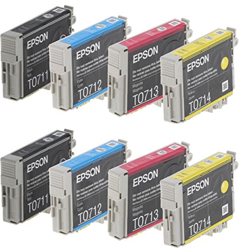 Preisvergleich Produktbild Epson t0715bk / C / M / Y Tintenpatrone (8 Stück)