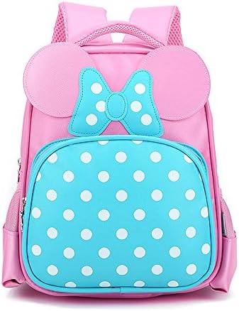 SusuTOP Princess Bow Kindergarten Kids Toddler School Backpack Schoolbag (Pink)