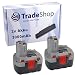 Produktbild 2x Hochleistungs Werkzeug Ni-MH Akku 14,4V 3000mAh für Bosch GWS 14.4 V GWS 14.4V/3B GWS 14.4VH PAG 14.4V PDR 14.4V/N PKS 14.4V PSB 14 PSB 14.4V PSR 14.4 PSR 14.4-2 PSR 14.4/N PSR 14.4VE-2(/B) PSR1440