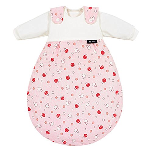 Alvi 713-2 Baby-Mäxchen Schlafsack 3tlg. Glückspilz rosa Das Original